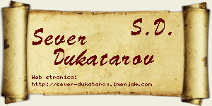 Sever Dukatarov vizit kartica